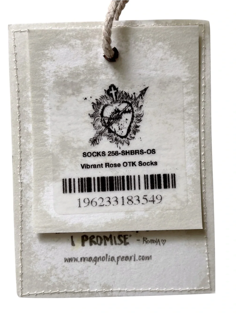 MAGNOLIA PEARL RARE Limited Edition Release Vibrant Rose OTK Socks NWT